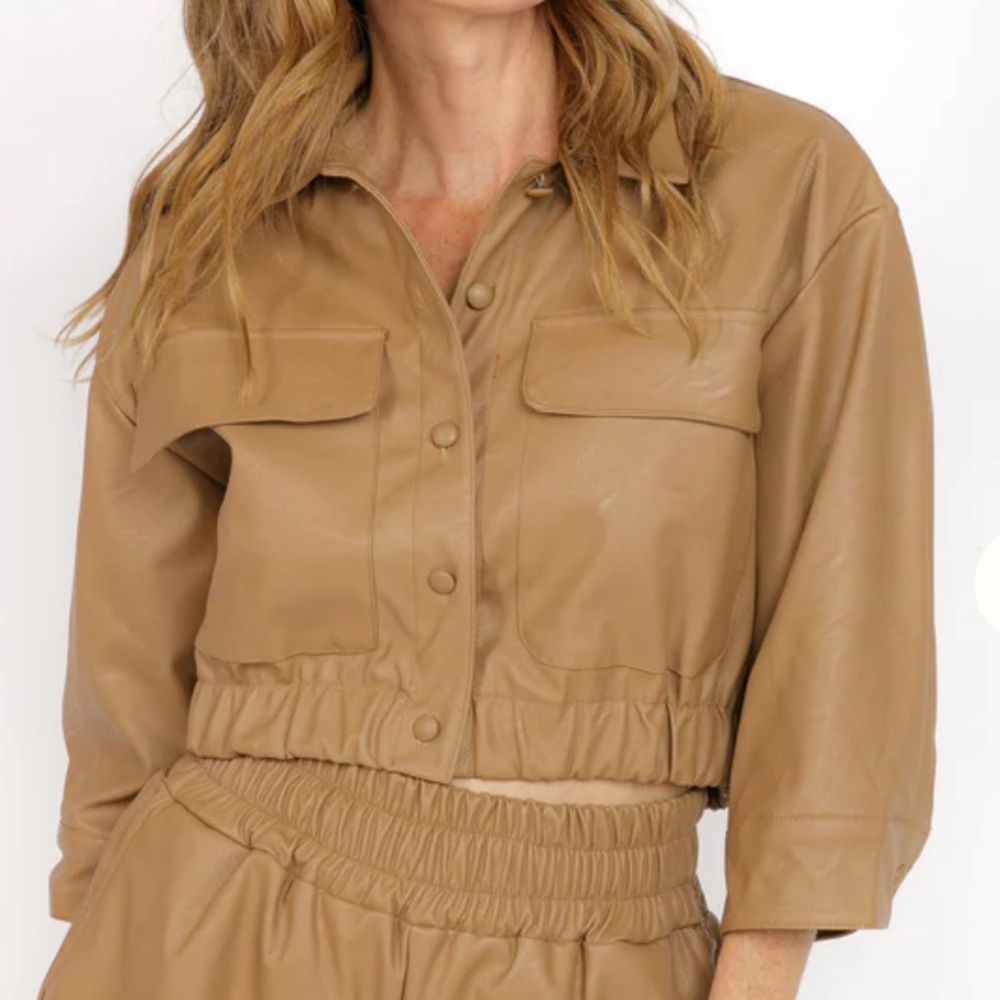 Emeri Faux Leather Jacket. Like new.